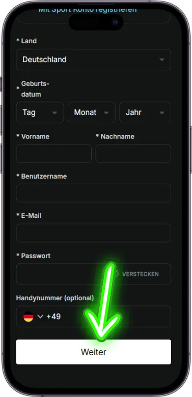 tipico app registrierung abschluss
