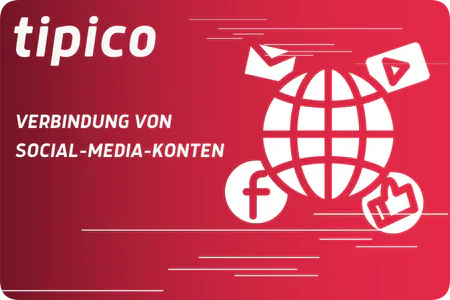 Tipico Casino Verbindung von Social-Media-Konten